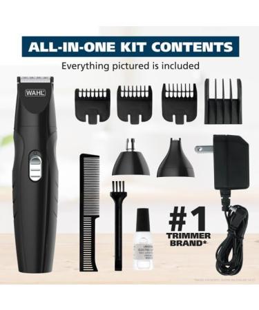 W.AHL All-in-One Rechargeable Beard & Mustache Trimmer for Men - Precision Grooming Tool in Black | International Shipping Available - Buy Online on GoSupps.com