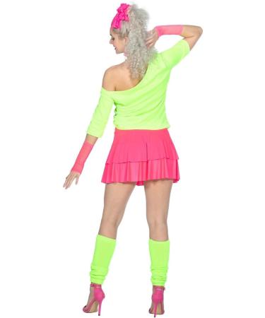 Big Lips Smooch Neon Green 80s Women - Buy Online on GoSupps.com
