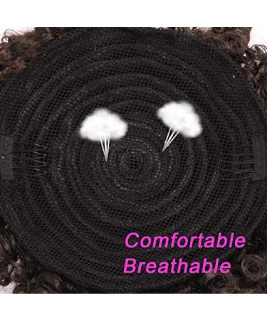 Buy Synthetic Puff Afro Short Kinky Curly Chignon Hair Bun | Drawstring Ponytail Hairpiece - P015-T24-27 - Buy Online on GoSupps.com