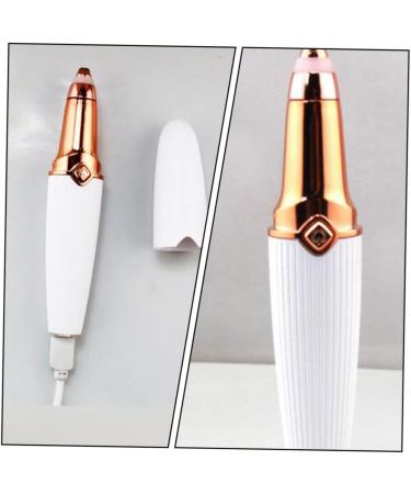 OFFIGAM 1 Piece Cordless Electric Women Hair Remover Multifunction Eye Brow Trimmer with Replaceable Heads Compact Portable White - Buy Online on GoSupps.com