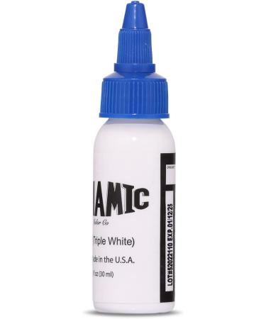 DYNAMIC Triple White Ink Bottle 1oz - Professional Grade - Buy Online on GoSupps.com