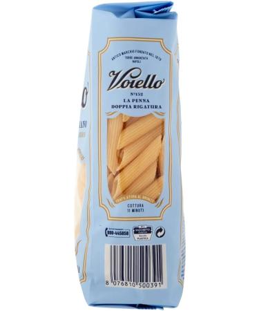 Barilla Voiello La Penna Doppia Rigatura No. 152 Pasta 100% Italian Wheat 500g Stoneware Durum Wheat Pasta Bronze Design - Buy Online on GoSupps.com
