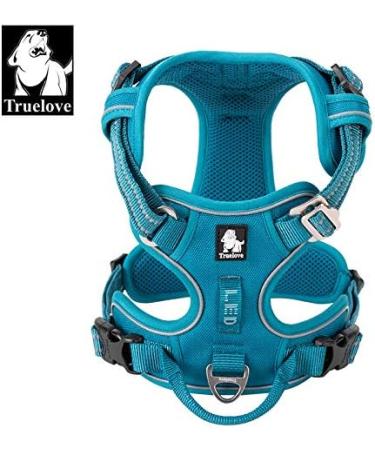Truelove No Pull Dog Harness - Reflective Adjustable Soft Padded Vest with Handle TLH56512 m Blue | International Shipping Available - Buy Online on GoSupps.com