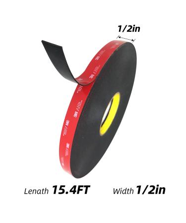 Double Sided Tape 3M VHB Heavy Duty Double Sided Tape 15.4FT Length  1/2 Inch Width for Car  LED Strip Lights  Home Decor  Office Decor  Made of 3M  VHB  Tape (1/2in*15.4FT) - Buy Online on GoSupps.com