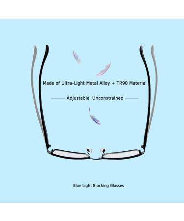 Buy STAMEN Blue Light Blocking Glasses for Men and Women - Anti Eye Strain Clearer Lens Better Sleep - Perfect for Computer and Gaming Use - Buy Online on GoSupps.com