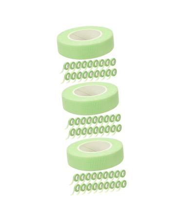 POPETPOP 60 Rolls Adhesive Eyelash Tape Lash Grafting Tape Lash Supplies Sensitive Tape for Lash Extensions Green Tape Professional Lash Tape Eye Shadow Grid Non-woven Fabric