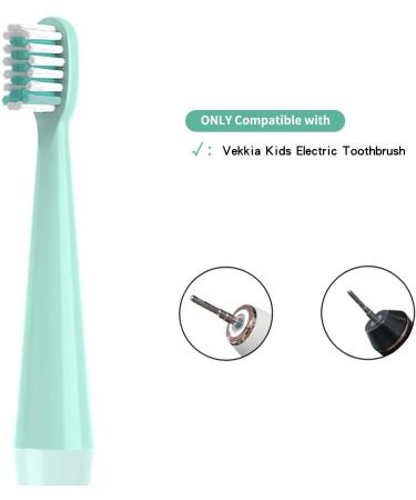 YMPBO 10PCS Compatible Replacement Heads + 30PCS Floss Toothpick + Free Holder - Soft for Kids Teeth & Gums (Cyan) - Buy Online on GoSupps.com