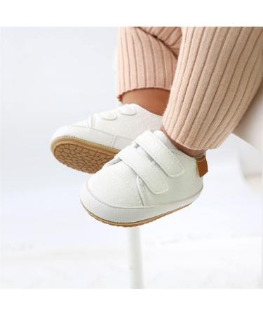 Sonsage Infant Baby Oxford Shoes - Anti-Slip Soft Sole Sneakers for Boys and Girls (6-12 Months) - D White - Buy Online on GoSupps.com