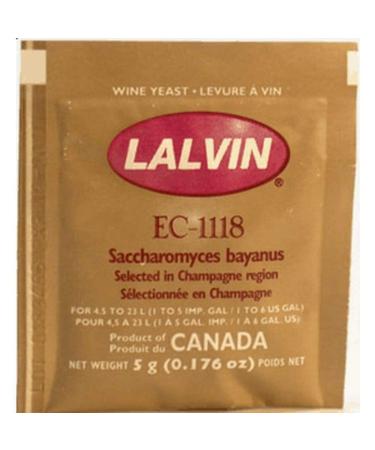 Lalvin Sparkling Wine Yeast EC-1118 Sachet 5g - Ideal for Making Cider and Champagne Style Wines