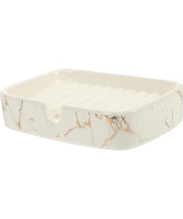 Ciieeo 4pcs Bathroom Soap Dish Shower Soap Dish Multifunctional Soap Holder Bar Soap Dish Shower Soap Holders Bar Soap Holder Soap Stand Soap Dish Rack Self White Ceramics Household Fall - Buy Online on GoSupps.com