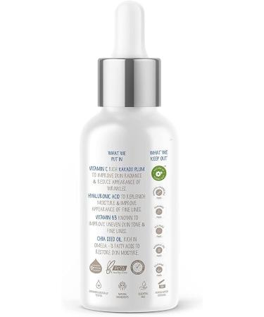 The Moms Co. Natural Vita Rich Face Serum for Deep Hydration Pigmentation Fine Lines & Wrinkles with Hyaluronic Acid Vitamin B3 B5 E (30 ml) - Buy Online on GoSupps.com