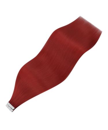Youngsee Red Tape In Extensions - 50cm Real Hair 10 Pcs Smooth & Invisible Colored Hair Extensions - Buy Online on GoSupps.com
