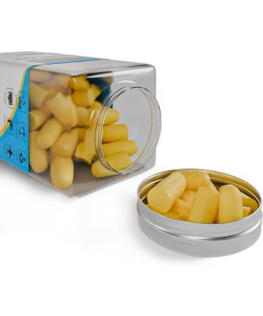 Yellow Earplugs - Noise Reduction for Sleeping Swimming Shooting & Concerts - 60 Pairs Available for International Shipping - Buy Online on GoSupps.com