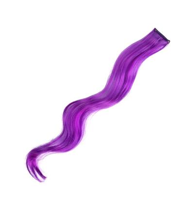 18 Inch Curly Hair Clip One Hair Extension Natural Long Synthetic Wig Female Girl Pink Blue Colorful 18inches Q09