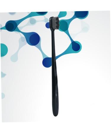 Travel Toothbrush with Dental Bristles - Gatuida Oral Care Tool for Effective Tooth Cleaning (Black 1 Pack) - Buy Online on GoSupps.com