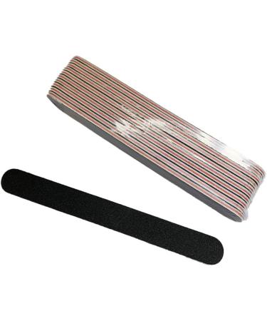 Nail File 10 PCS Professional Reusable 100/180 Grit Double Sides Washable Nail File Manicure Tools Nail Files Emery Board Black Manicure Pedicure Tool (Black Grit Double Sides  100/180) Black Grit Double Sides 100/180 - Buy Online on GoSupps.com