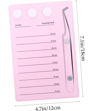 Mikinona Magnetic Eyelash Board Hand Plate Lashes Magnetic False Eyelashes Pallet Holder Eyelash Grafting Supplies Lash Storage Board Eyelash Holder Accessories Acrylic Epoxy Pink 14.3x9.4cm Pink - Buy Online on GoSupps.com