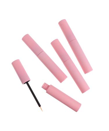 BIUDECO 10 Pcs Eyelash Brush Empty Tube Gloss Empty Eyeliner Tube Wand Lash Bottles Lash Case Pink Plastic