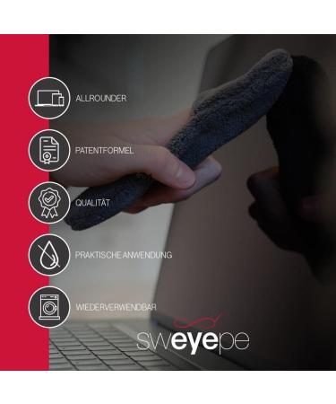 Sweyepe Microfiber Spectacle Cleaning Cloth Set - 3 Professional Optician Quality Cloths for Glasses Displays & Cameras - Ideal for International Shipping - Buy Online on GoSupps.com