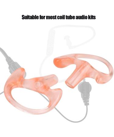 Replacement Soft Silicone Earmold Pink Earpiece Good Stretching Two-Way Radio Ear Soft Insert Silicone Earplug for Most Coil Tube Audio Kits for Both Left and Right Ears(M) - Buy Online on GoSupps.com