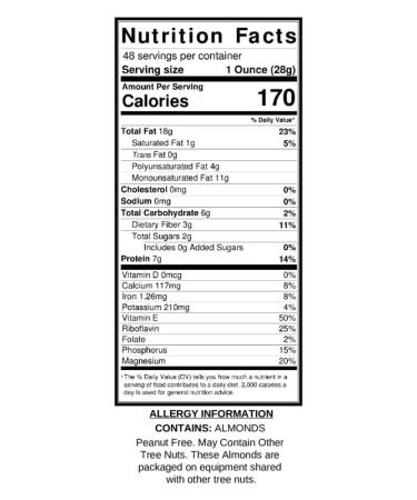 Wild Soil Beyond Almonds 20% Higher Protein | Distinct & Superior Medium Roast Almonds | 3 lb Pack | Unsalted & Organic - Buy Online on GoSupps.com