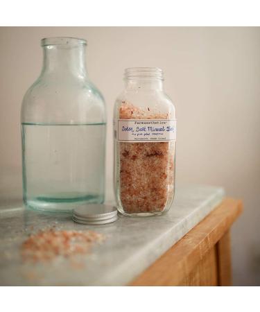 Farmaesthetics Pink Petal Roses Solar Salt Mineral Bath 16 oz - Luxurious Spa Experience for Relaxation | International Shipping Available - Buy Online on GoSupps.com