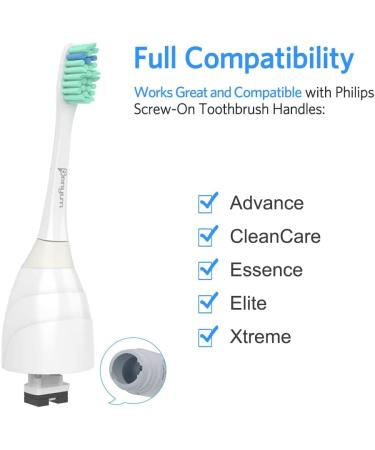 Senyum Replacement Heads for Philips Sonicare E-Series Toothbrush - 4 Pack - Buy Online on GoSupps.com