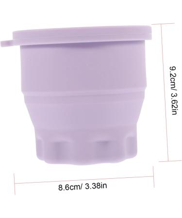 HOMSFOU cleanser tools makeup brush beauty tool cleaning bowl Brush Cleaning Pad brush cleaning tool Brush Cleaner drying rack cleaning cup detergent cosmetic Silica gel set purple 9.2X9.2X8.6CM Purple - Buy Online on GoSupps.com