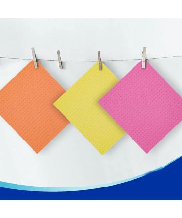 uaelua Reusable Dish Cloths Cellulose Sponge Cloth for Kitchen Absorbent Cleaning Cloth 10 Pack Multi Colors - Buy Online on GoSupps.com
