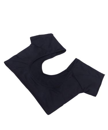Milist armpit pads welding pads west vest women absorbent sweat pads against sweat stains and smell breathable for women girls forearm armpits pads m (1 Pack) black