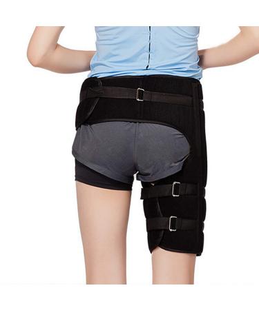 Groin Support Wrap for Men & Women | Adjustable Compression Brace for Hip Thigh & Hamstring Recovery | Black - Buy Online on GoSupps.com