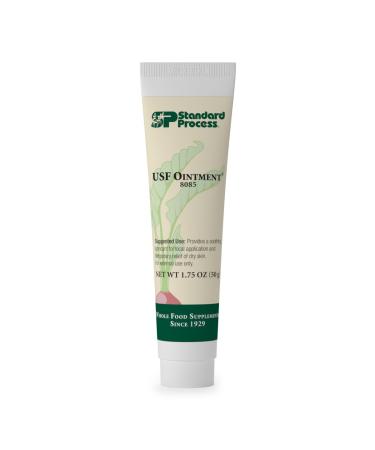 Standard Process USF Ointment - Whole Food Moisturizer and Dry Skin Ointment for Dry Hands and Dry Skin with Lard Lanolin Sunflower Lecithin Flaxseed Oil and Beeswax for Smooth Skin - 1.75 Ounce