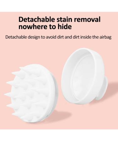 Soft Silicone Scalp Massage Device & Shampoo Brush | Head Massager for Hair Care & Relaxation (White) - International Shipping Available - Buy Online on GoSupps.com