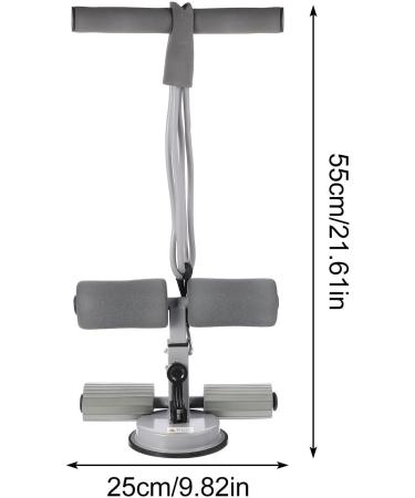 Besportble Portable Training Device: Voltage Foot Pedal Resistance Tapes & Abdominal Exercise Rope for Enhanced Fitness - Suction Cup Sit-Up Rod (Gray 55x25x3cm) - Buy Online on GoSupps.com