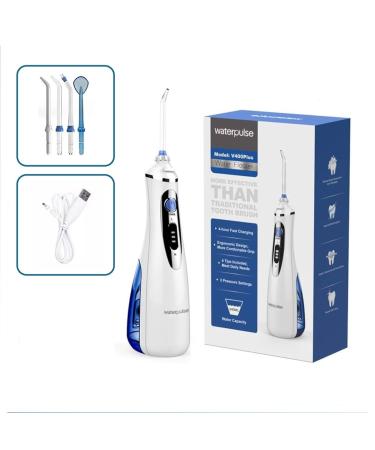 Water silk for teeth cordless oral shower tooth shower electrical dental floss with 4 jet tips 240 ml of tank rechargeable via USB for tavel and at home white V400 plus - Buy Online on GoSupps.com