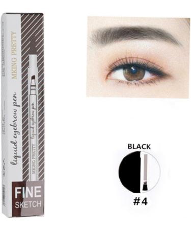 Mipcase Eyebrow Pencil 8 pcs #dark Liquid Pen #chestnut #brown Four-pronged #black Long-lasting Natural Pencil Makeup 1 count (Pack of 1) As Shownx2pcs - Buy Online on GoSupps.com