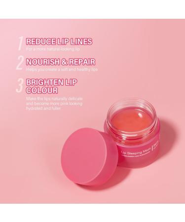 Ofanyia Lip Sleeping Mask Reduce Lip Wrinkle Line Day and Night Repair Lip Balm for Dry Chapped Cracked Dry Lips Moisturizing & Hydrating Lip Mask for Women Men (Berry) - Buy Online on GoSupps.com