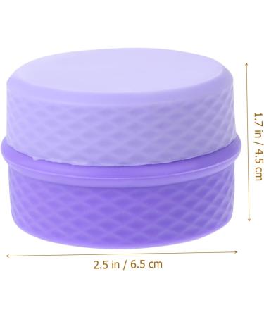 minkissy 5 Sets Cream Box Travel Container for Cream Makeup Cream Jar Travel Empty Cream Jar Salve Jar Tuile Molds Silicone Small Lip Balm Container Care Storage Box Silica Gel Miss Purple - Buy Online on GoSupps.com