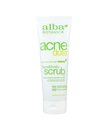 Alba Botanica Natural Acnedote Face & Body Scrub  8 Fl Oz