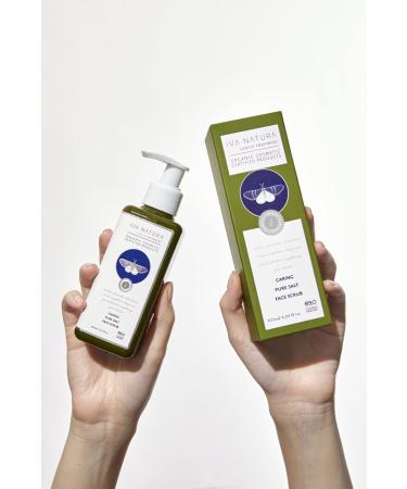 Iva Natura Organic Caring Pure Salt Face Scrub Rich in Minerals 4.22 fl oz - Buy Online on GoSupps.com