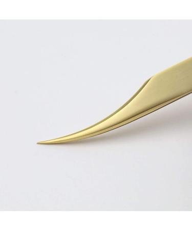 EMEDA Curved Volume Tweezers for Eyelash Extension - Professional Stainless Steel Tool for Precise Isolation and Easy Grip - Buy Online on GoSupps.com
