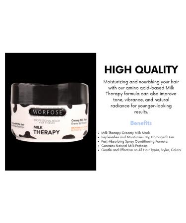 Morfose Milk Therapy Hair Mask - Medium Size 8.44 Fl Oz - Buy Online on GoSupps.com