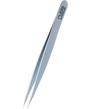 Rubis splinter tweezers - pointed tweezers for splinters and ingrown hairs - pointed tweezers (light blue)