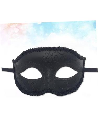 POPETPOP Halloween Masquerade Ball Black Costume Unique Masquerade Halloween Black Maskes Costumes Male and Female Stand Out Makeup Men and Women Prom - Buy Online on GoSupps.com