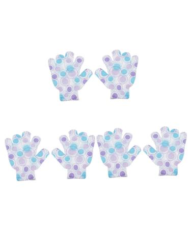 Beavorty 3 Pairs Bath Gloves Shower Gloves Exfoliating Gloves take a Bath Shower Wipe Child