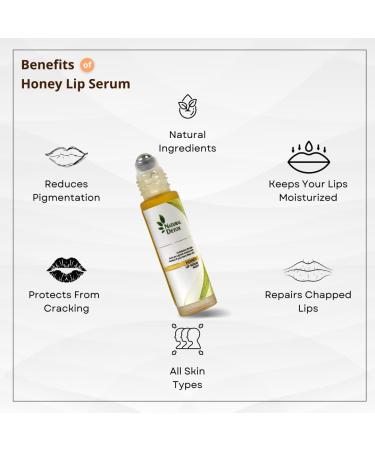 Honey Lip Serum - Naturally Brightens & Softens Dark Lips Repairs Dry & Chapped Lips | 10g Nourishing Hydration - Buy Online on GoSupps.com