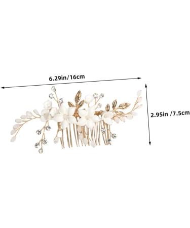 Didiseaon Bridal Headwear Flower Hair Comb Hair Side Comb for Women Comb Clips for Hair Decorative Hair Combs Side Comb for Hair Bride Headpiece Bridal Hair Accessory Bridal Hair Clips - Buy Online on GoSupps.com