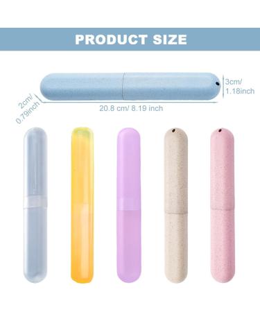 Sivono 6 PCS Toothbrush Case - Portable Easy to Clean Food Grade PP Travel & Camping Toiletries - Buy Online on GoSupps.com