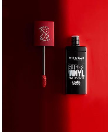  DEBORAH Deborah Milano - Super Vinyl Shake Lipstick Liquid Vinyl 3 Cherry Pink Intense Colour and No Transfer to Give Flawless Vinyl Lips for Up to 16 Hours 2 ml - Buy Online on GoSupps.com