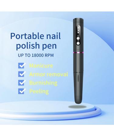 GUIJIALY Electric Nail for Instrument Wireless Manicure Pedicure Set Nail File Electric USB Rechargeable18000 Rpm 3 Speed Levels - Buy Online on GoSupps.com